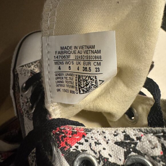 Chuck Taylor CT HI All Stars Stripes Flag Size Men 4  Women 6 - Picture 12 of 12